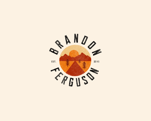 Brandon Ferguson Media logo in bright orange colours