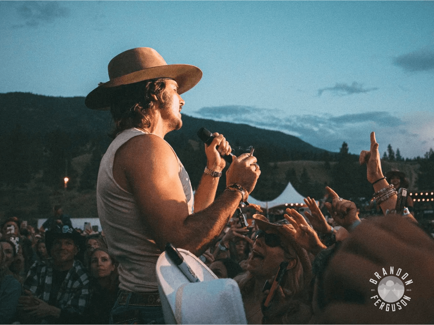 Country musician on stage, taken by Brandon Ferguson
